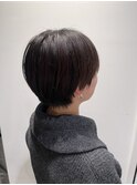 大人クール丸みマッシュショート