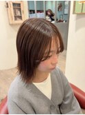 2way前髪×オリーブカラー