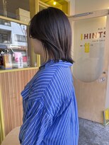 ヒントステーション(HINTSTATION)&nbsp;〈浅草 半個室〉ナチュラルブラウン×肩はねボブ