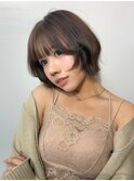 20代30代ショートボブ小顔矯正フェイスレイヤーくびれボブ