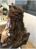 ハーフアップ