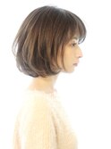 30代40代50代　大人可愛いひし形ボブスタイル　ワンカールボブ