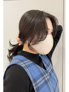 ヨーク(YOKE) 【 YOKE 】顔まわりレイヤーフェイスレイヤー小顔大人韓国ヘア