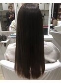 髪質改善ストレートロングヘア