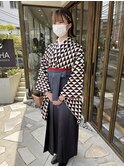 ◎袴×金箔アレンジ
