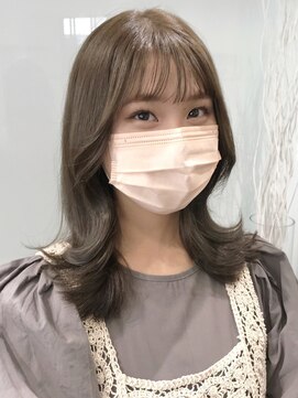 ラブクロムトーキョー オモテサンドウ(LOVECHROME OMOTESANDO) ペールベージュカラー☆大人かわいい美髪くびれヘア外ハネボブ