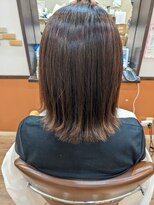 ヘアーアンドチャット リンク 三軒茶屋店(hair&chat LINK) 肩口ボブの外ハネストレート