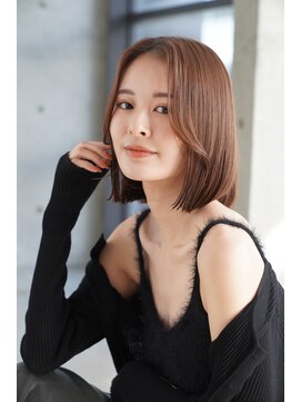 トッカ 天王寺店(tocca) 【tocca天王寺】ナチュラルボブ顔まりカット韓国風透明感カラー