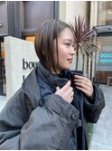 心斎橋 南船場 コンパクトボブ 透明感カラー