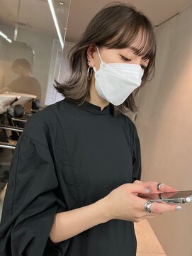 サイン 表参道(SIGN) 韓国ヘアイメチェンハッシュカット似合わせカットレッドブラウン