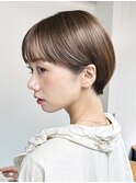マフレンチカジュアルカーキベージュニュアンスカラー_ba484251