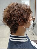 メンズパーマスパイラルパーマツイストパーマセンターパート30代