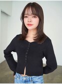ANGELICA 暖色ブラウンカラー 内巻きレイヤーカット
