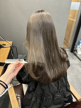 ボアップ 京橋店(boappu) #ブラウンカラー#セミロング#アッシュブラウン#透明感