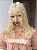 ミルクティーベージュダブルカラーケアブリーチインナーカラー