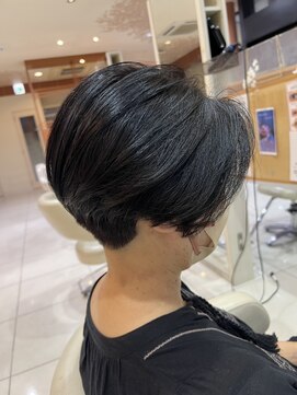 アンフェリール 原島店(Em Fellir) ハンサムショート/アッシュブラック/20代30代40代