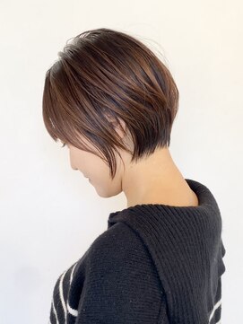 トト 船橋店(toto.) ☆細めハイライトボブフェザーショートマロンベージュ白髪[船橋]
