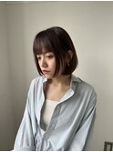 ぱつっとボブ