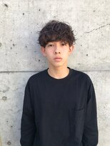無造作マッシュ/刈り上げ/束感/黒髪