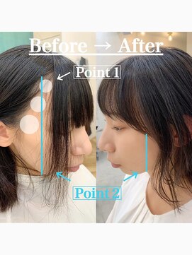 コンティロミー(CONTI ROMMY.) 顔まわりカット☆レイヤースタイル◎ミディアムレイヤー/本厚木