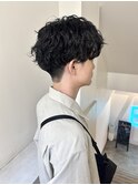 スパイラルパーママッシュセンターパート刈り上げ吉祥寺《宮坂》