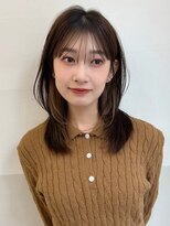 ポーチバイハニー オモテサンドウ(PORCH by HONEY omotesando)&nbsp;大人可愛いココアブラウン/バタフライカット/ハッシュカット2