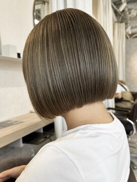 エルヘアメゾン(el. hair maison) まとまるボブ☆ミルクティーカラー