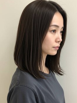 コンテ(CONTE)の写真/稲毛駅徒歩3分≪毎月の白髪染めだからオーガニックエキス配合のカラーで≫カット＋リタッチカラー￥5,000