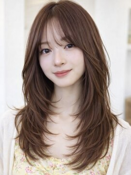 ムーン 仙台一番町店(OON) 顔まわりレイヤー/前髪カット/透明感カラー/韓国レイヤー/仙台