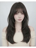 TMJ&nbsp;熊本/韓国レイヤー×大人っぽく決まるコテ巻きワンカールパーマ