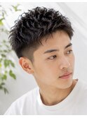 爽やかアップバングショート