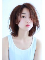 リッシュ(Hair&Eyelash Riche) レイヤーミディ/レイヤーカット/ナチュラルロブ/20代30代40代
