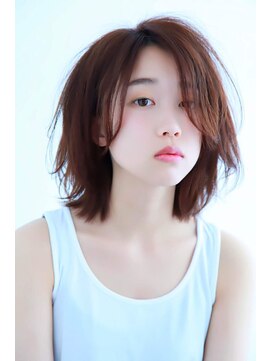 リッシュ(Hair&Eyelash Riche) レイヤーミディ/レイヤーカット/ナチュラルロブ/20代30代40代