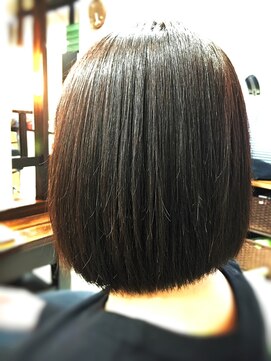 キャン 温品店(CAN) 【CAN】40代以上にオススメ♪前下がりボブ×オーガニックカラー