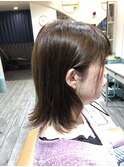 簡単スタイリング!ヌーディ―カラーボブ