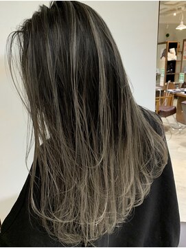 リー ヴィータ 上新庄(Lee Vita) バレイヤージュ/美髪グレージュ/ブロンド/ネイビーカラー