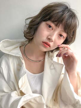 ネイヴィル オモテサンドウ(navile omotesando) ＊ふんわり透けるグレージュボブ＊