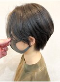 大人可愛い20代30代40代小顔丸み前下がりショートボブ！