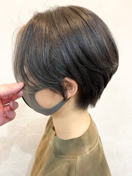 ジーナ 銀座(Zina) 大人可愛い20代30代40代小顔丸み前下がりショートボブ！