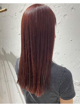 カウチ 板橋本町店(kauti) 切りっぱなしロングとピンクベージュ