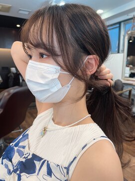 レイラバイアフロート 吉祥寺(Lila by afloat) 顔まわりで可愛く韓国ヘアのマロンベージュ【Lila by afloat】