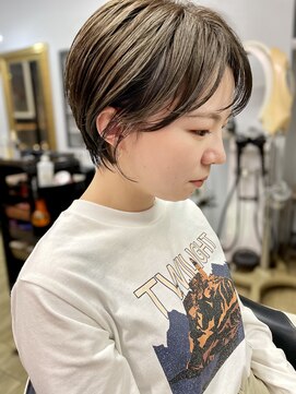 ヌード(NUDE) 「NUDE」#艶カラー ダークアッシュ くびれショート