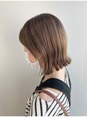 切りっぱなしボブ×ハイライト
