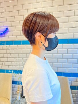 シー バイ ロンド 新宿(Sea by Lond) ショートボブ/ミニボブ/ブラウンカラー/アースカラー