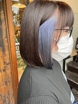 へアサロンアンドカフェガーデン(hair salon&cafe GARDEN)&nbsp;イヤリングカラー/ケアブリーチ/ブルー