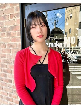 ヘアメイクエイト 丸山店(hair make No.8) ◆担当：岩切祐樹◆暗髪ボブ@no.8_yuki