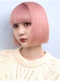 ピンク　ケアブリーチ　渋谷　佐藤