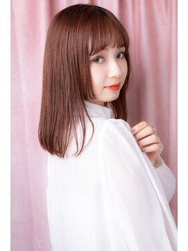 カバーヘア イヴ 戸頭店(COVER HAIR EVE) 段カットベビーピンクツヤ髪前下がりレイヤーZ戸頭20代30代40代