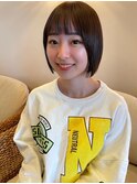 やっぱり可愛い！ミニボブ/アッシュブラック/20代30代40代