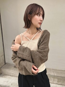 アリスバイアフロート 自由が丘(ALICe by AFLOAT) グレーベージュ切りっぱなし外ハネボブ